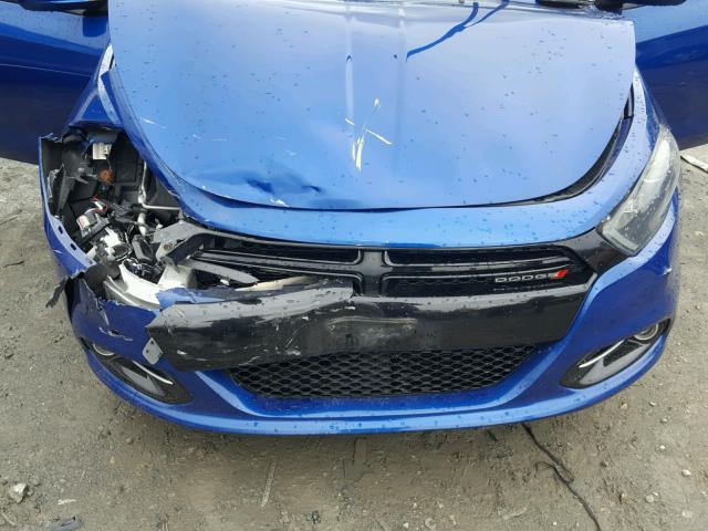 1C3CDFBAXDD320973 - 2013 DODGE DART SXT BLUE photo 7