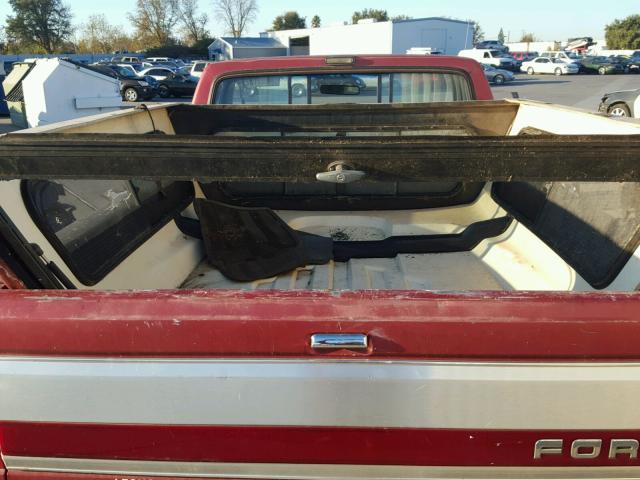 1FTEF14N9MPB04239 - 1991 FORD F150 RED photo 4