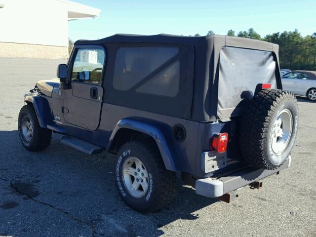 1J4FA44SX6P716392 - 2006 JEEP WRANGLER / BLUE photo 3