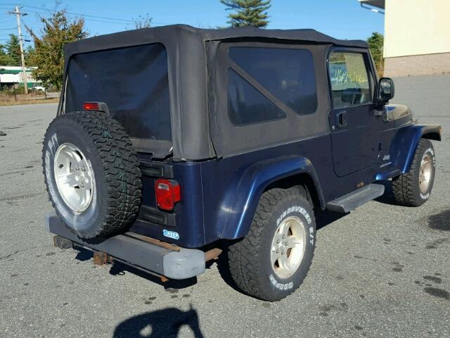 1J4FA44SX6P716392 - 2006 JEEP WRANGLER / BLUE photo 4