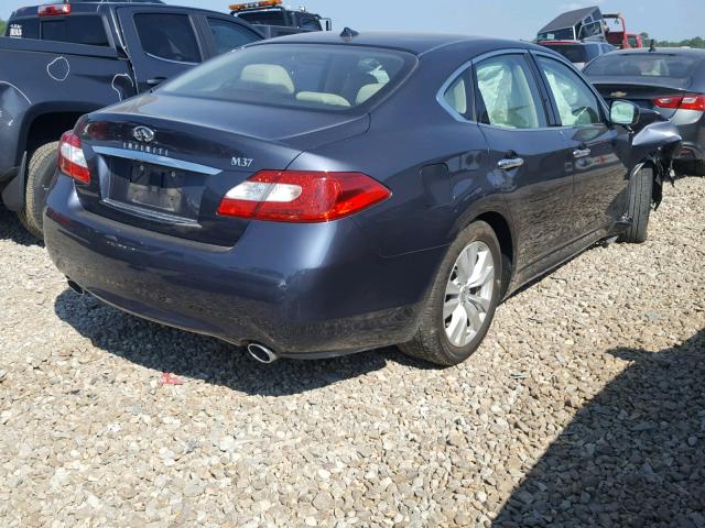 JN1BY1AP4BM324957 - 2011 INFINITI M37 BLUE photo 4