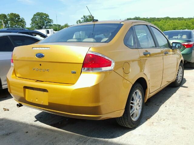 1FAHP35N39W107998 - 2009 FORD FOCUS SE GOLD photo 4