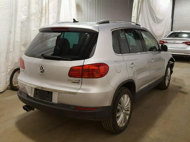 WVGMV7AX2HK020396 - 2017 VOLKSWAGEN TIGUAN COM SILVER photo 4