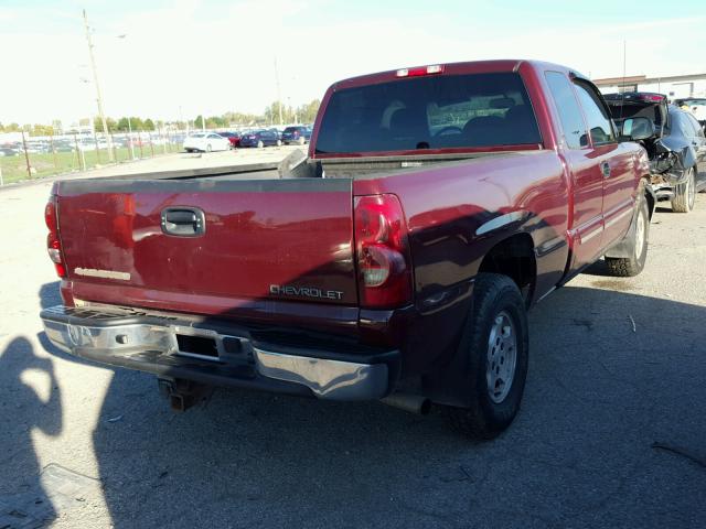 2GCEK19T231175345 - 2003 CHEVROLET SILVERADO MAROON photo 4