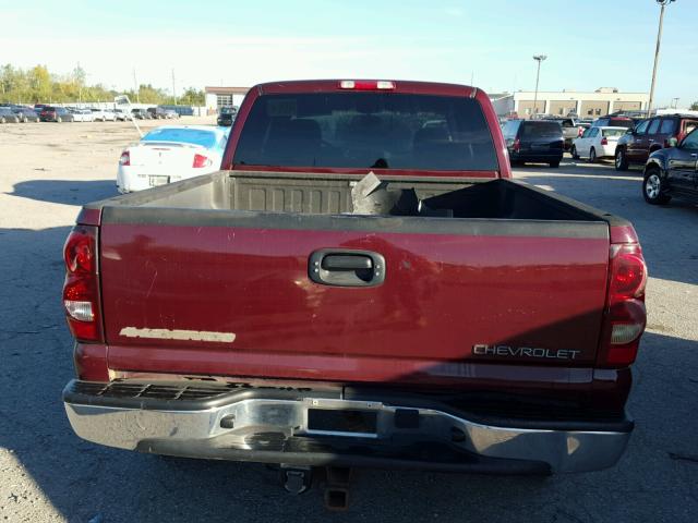 2GCEK19T231175345 - 2003 CHEVROLET SILVERADO MAROON photo 6