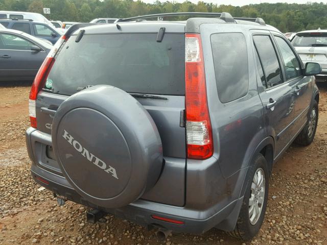 SHSRD78985U316786 - 2005 HONDA CR-V SE BLUE photo 4