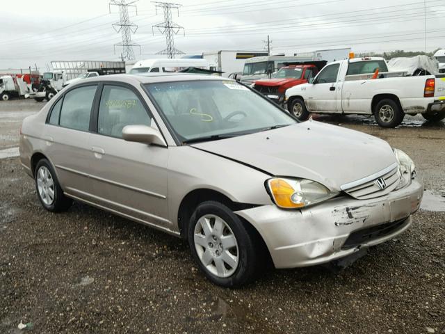 1HGES26701L044033 - 2001 HONDA CIVIC TAN photo 1