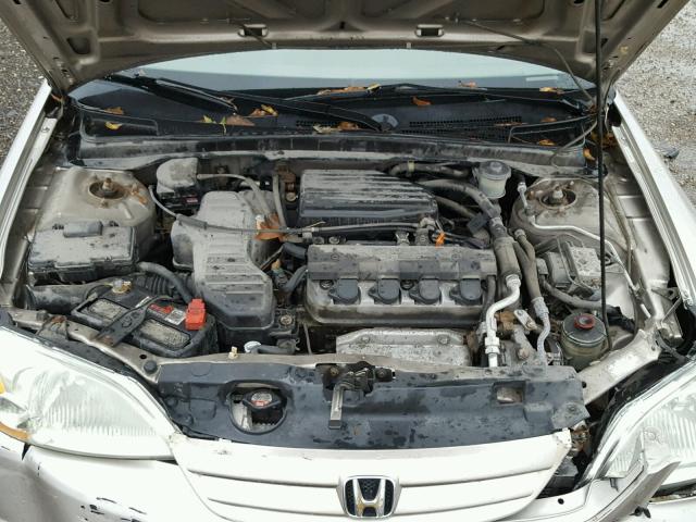 1HGES26701L044033 - 2001 HONDA CIVIC TAN photo 7