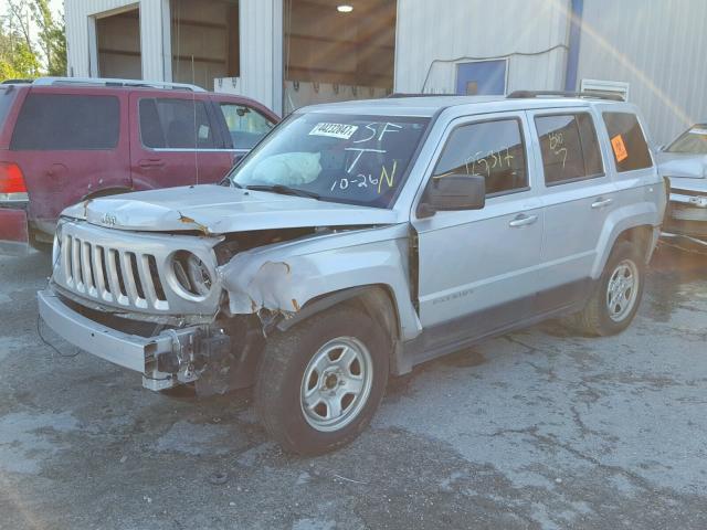 1C4NJPBA0DD213322 - 2013 JEEP PATRIOT SP SILVER photo 2