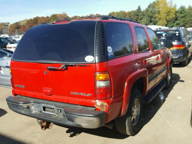 1GNEK13Z22R152285 - 2002 CHEVROLET TAHOE RED photo 4