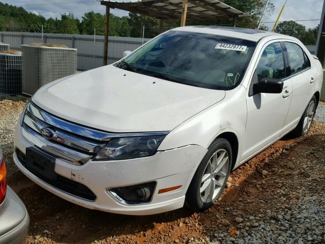 3FAHP0JA9AR227880 - 2010 FORD FUSION SEL WHITE photo 2