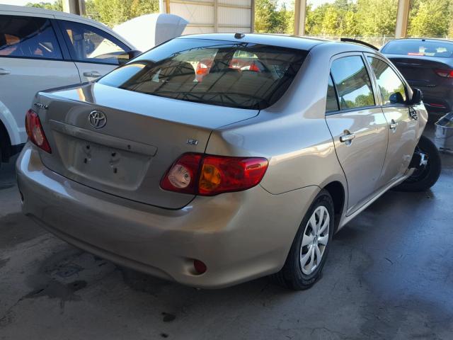 1NXBU4EE2AZ315851 - 2010 TOYOTA COROLLA GOLD photo 4