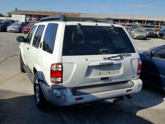 JN8DR09X03W712585 - 2003 NISSAN PATHFINDER WHITE photo 3