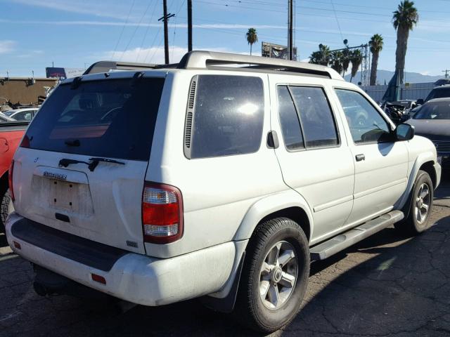 JN8DR09X03W712585 - 2003 NISSAN PATHFINDER WHITE photo 4