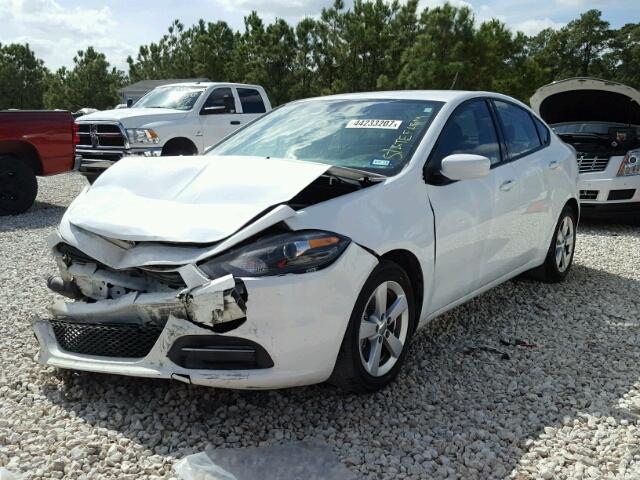 1C3CDFBB3GD605558 - 2016 DODGE DART SXT WHITE photo 2