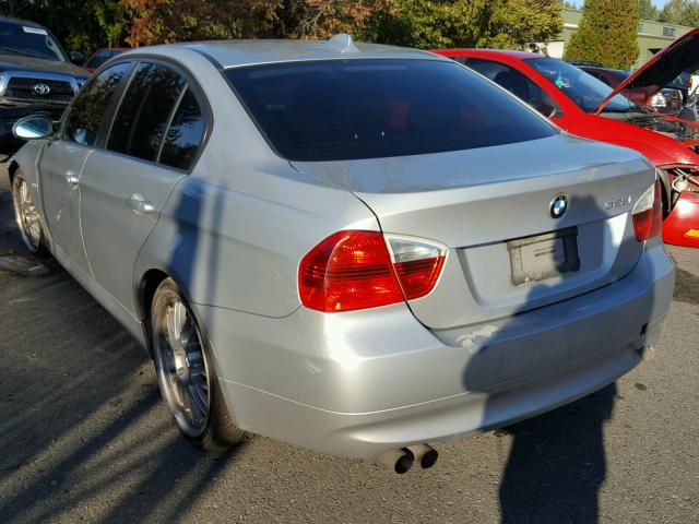 WBAVC53537FZ75047 - 2007 BMW 328 I SULE SILVER photo 3