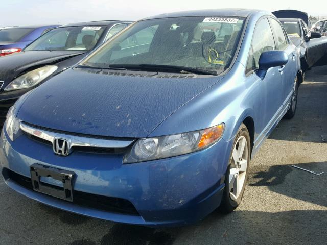 1HGFA16857L109235 - 2007 HONDA CIVIC BLUE photo 2