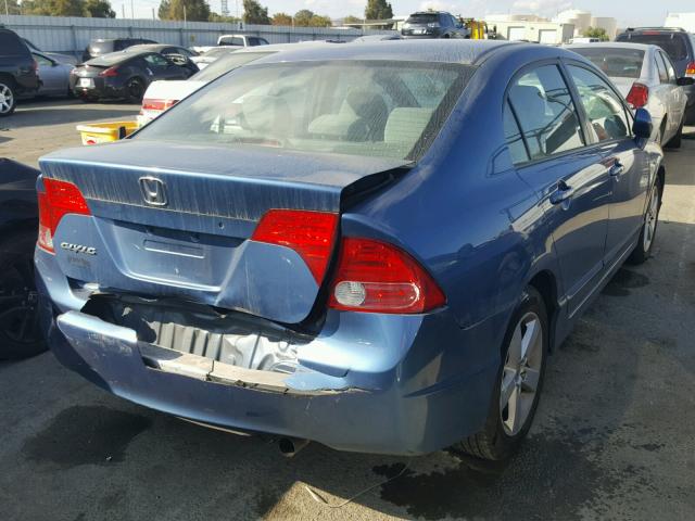 1HGFA16857L109235 - 2007 HONDA CIVIC BLUE photo 4