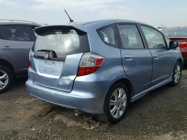 JHMGE8H63BC020783 - 2011 HONDA FIT SPORT BLUE photo 4