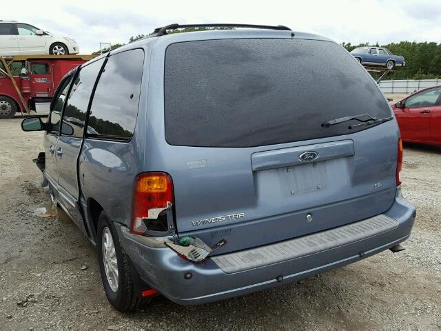 2FMZA5241YBC11294 - 2000 FORD WINDSTAR S BLUE photo 3