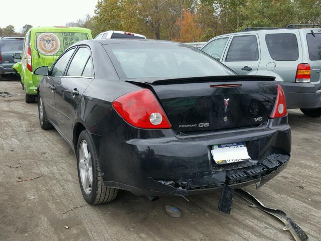 1G2ZG58N974163088 - 2007 PONTIAC G6 BASE BLACK photo 3