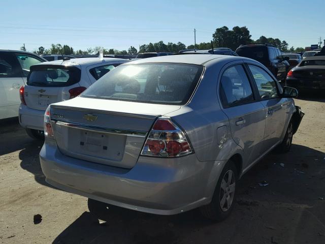 KL1TD5DE0AB109429 - 2010 CHEVROLET AVEO LS SILVER photo 4