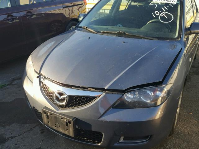 JM1BK32FX71601393 - 2007 MAZDA 3 GRAY photo 9