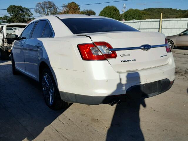 1FAHP2FW2BG134952 - 2011 FORD TAURUS WHITE photo 3