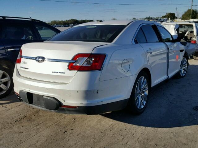 1FAHP2FW2BG134952 - 2011 FORD TAURUS WHITE photo 4