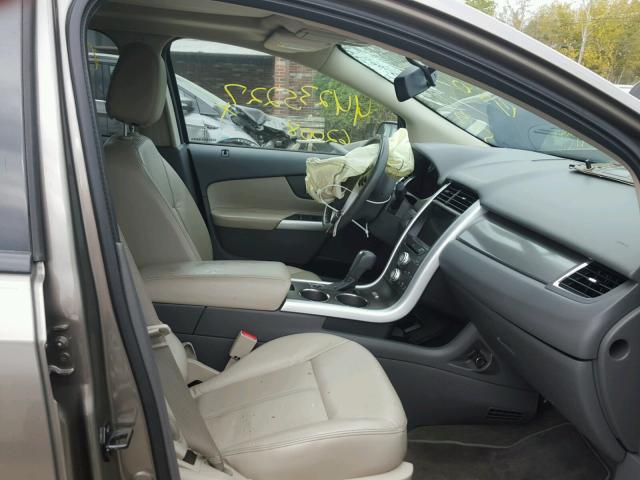 2FMDK4JC2DBC15049 - 2013 FORD EDGE SEL GRAY photo 5