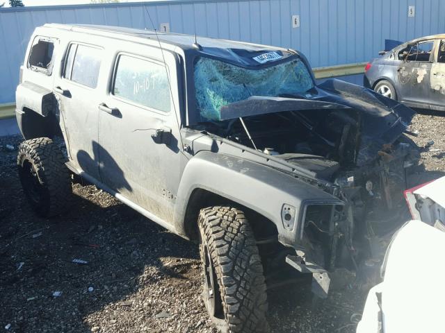 5GTDN136668123698 - 2006 HUMMER H3 BLACK photo 1