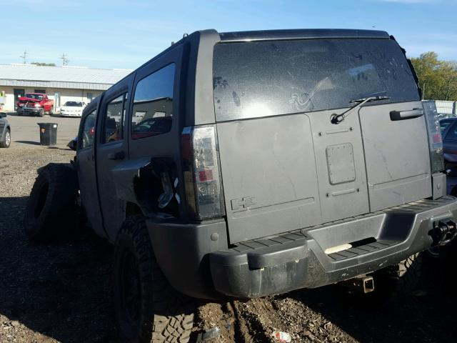 5GTDN136668123698 - 2006 HUMMER H3 BLACK photo 3