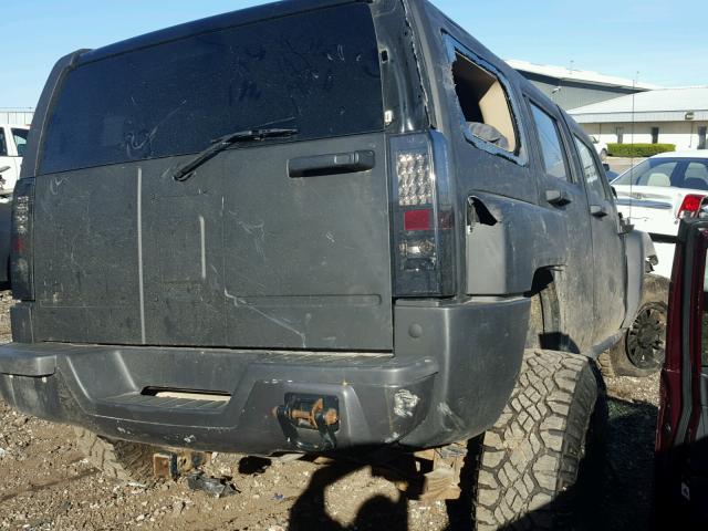 5GTDN136668123698 - 2006 HUMMER H3 BLACK photo 4