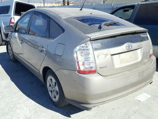 JTDKB20U173270753 - 2007 TOYOTA PRIUS GOLD photo 3