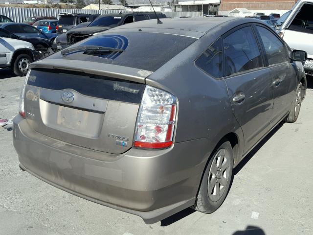 JTDKB20U173270753 - 2007 TOYOTA PRIUS GOLD photo 4