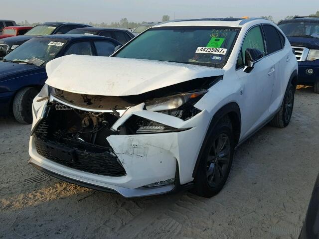 JTJYARBZ8H2064557 - 2017 LEXUS NX 200T WHITE photo 2