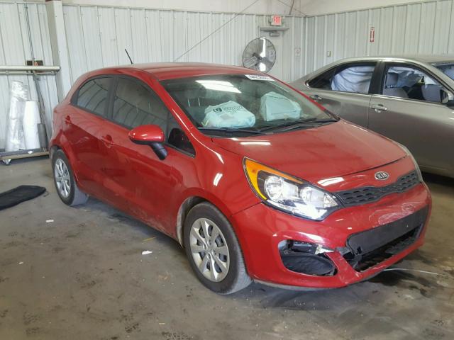 KNADM5A34D6110027 - 2013 KIA RIO LX RED photo 1