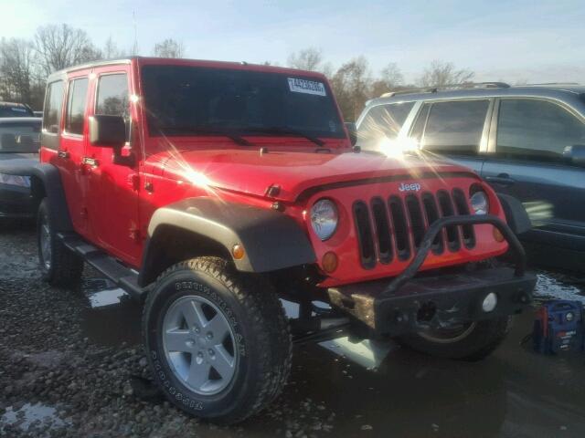 1C4HJWDG8DL594643 - 2013 JEEP WRANGLER U RED photo 1