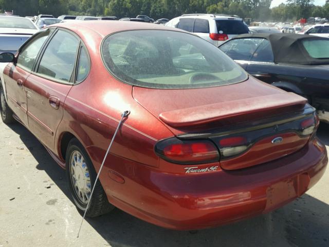 1FAFP53SXWA216365 - 1998 FORD TAURUS SE RED photo 3