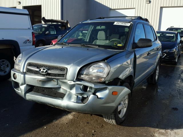 KM8JM12B05U185790 - 2005 HYUNDAI TUCSON GL BLUE photo 2