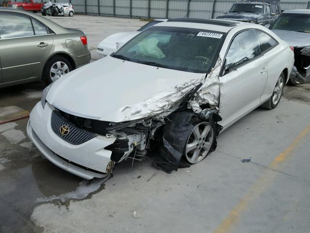 4T1CA38P24U011640 - 2004 TOYOTA CAMRY SOLA WHITE photo 2