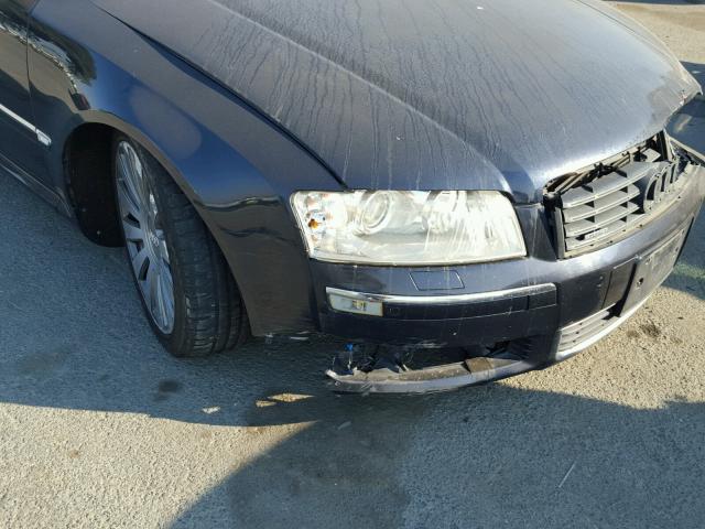 WAUML44E35N010759 - 2005 AUDI A8 L QUATT BLUE photo 10