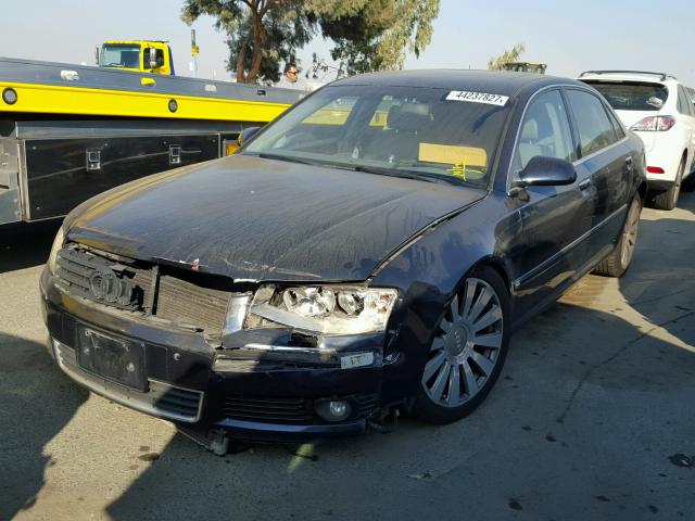 WAUML44E35N010759 - 2005 AUDI A8 L QUATT BLUE photo 2