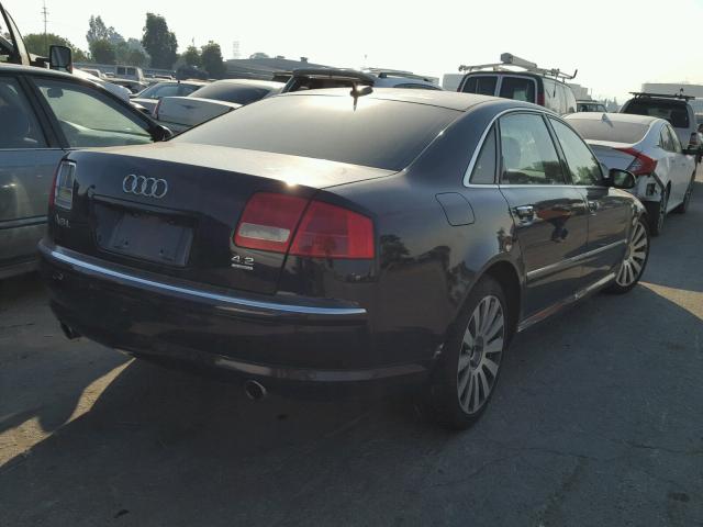 WAUML44E35N010759 - 2005 AUDI A8 L QUATT BLUE photo 4