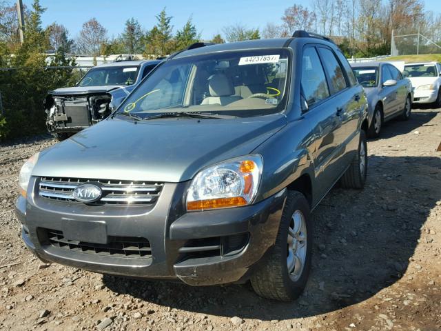 KNDJE723377429656 - 2007 KIA SPORTAGE E GREEN photo 2