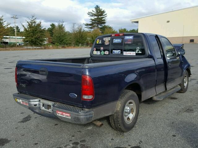 2FTRX17274CA36167 - 2004 FORD F-150 HERI BLUE photo 4