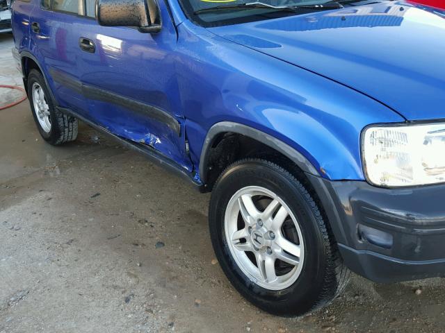 JHLRD28491C007546 - 2001 HONDA CR-V LX BLUE photo 9