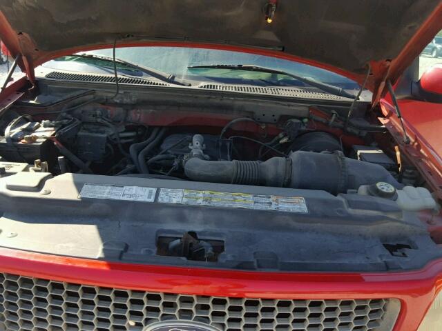 1FTZX17271KA28173 - 2001 FORD F150 RED photo 7