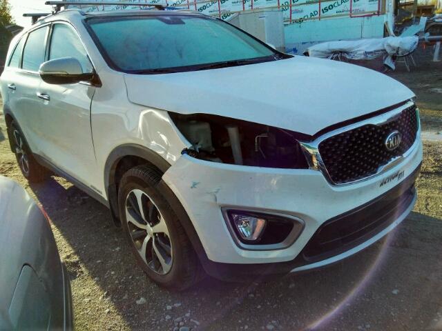 5XYPHDA53HG307113 - 2017 KIA SORENTO WHITE photo 1