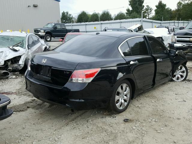 1HGCP36889A029259 - 2009 HONDA ACCORD EXL BLACK photo 4